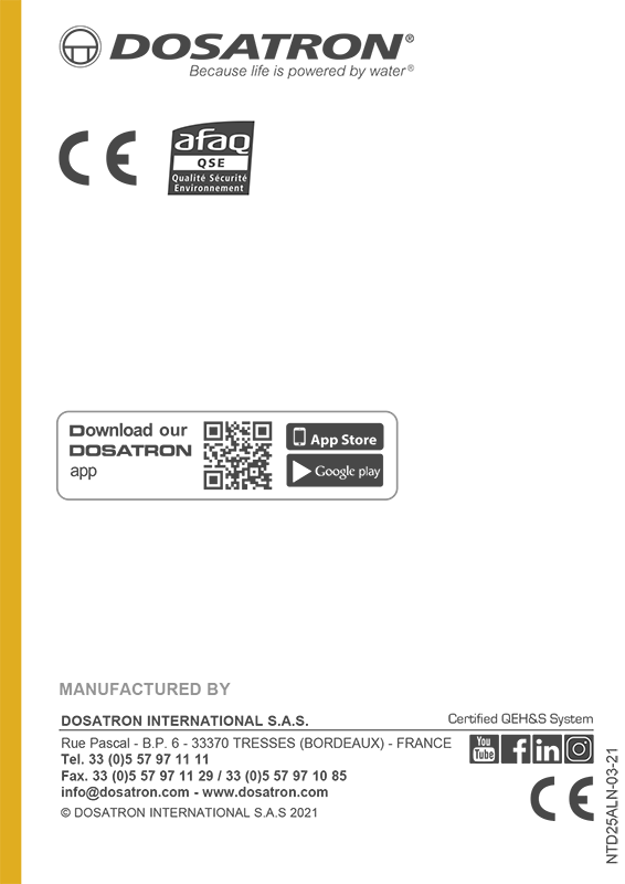 Manual Notice D25AL5N D25AL2N EN