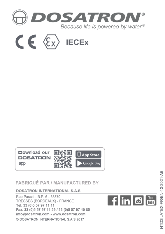 Manual Notice D3IL ATEX FR EN BD 102019AA